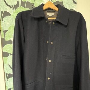 Men's Navy Wool Jacket